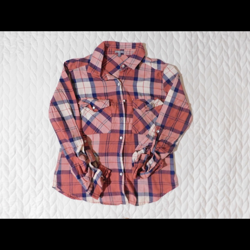 Button Down Plaid Shirt